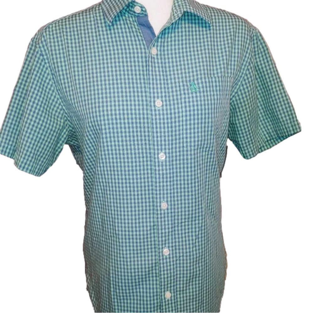 Penguin Check Button Shirt S